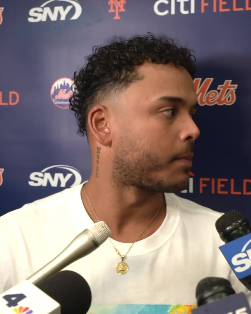 "I'm thankful and grateful to be part of this organization. So far, I let them down. I haven't done what I'm supposed to do. I'm grateful to be here." Freddy Peralta was asked if he thought about today potentially being his last start as a Met: