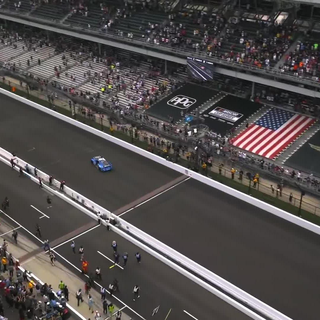 Burning it down at the Brickyard. 💨