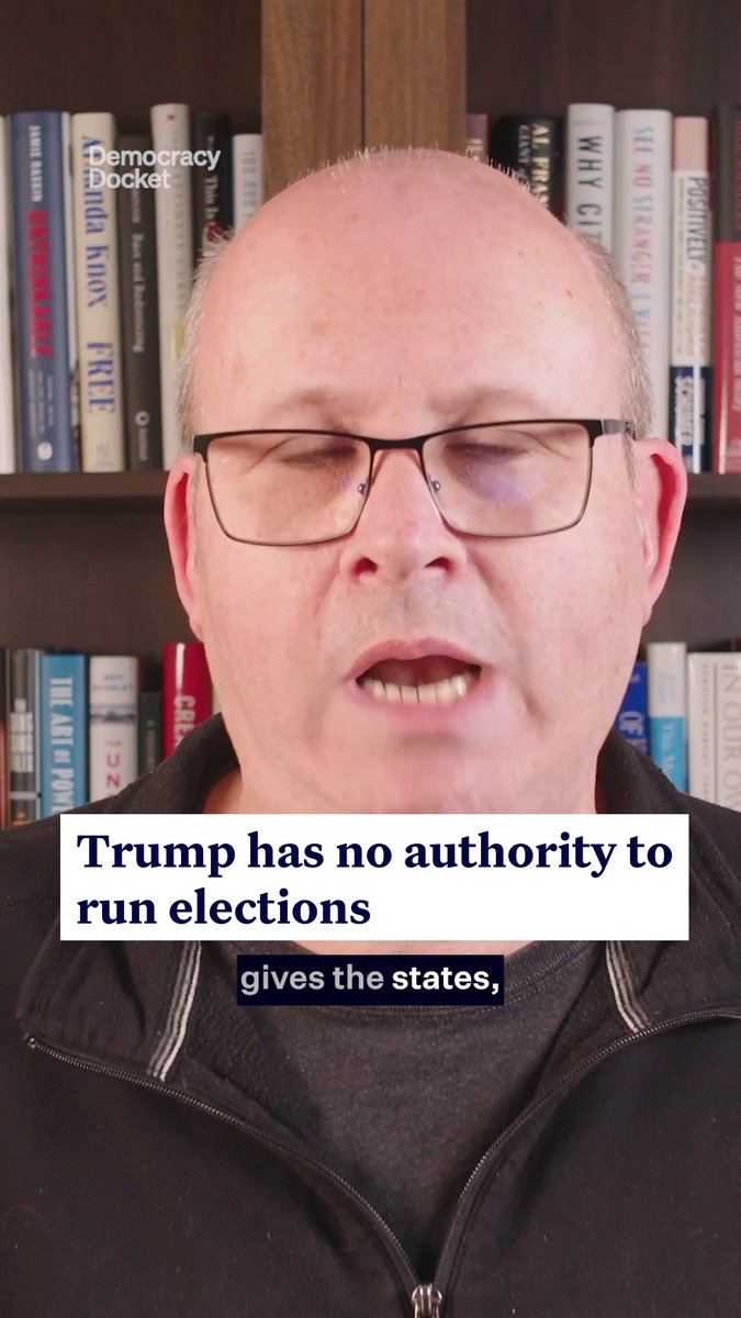 The Constitution gives the states the authority to set the time, place and manner of federal elections. “It does not give the president of the United States any authority,” Marc E. Elias says.