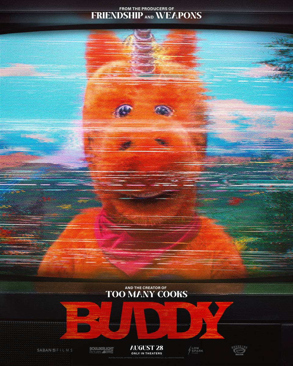 Everyone needs a BFF and Buddy is gonna be your friend ‘til the end… 🤗🦄☠️ BUDDY hits theaters from a magical land on August 28. #ItsBuddy