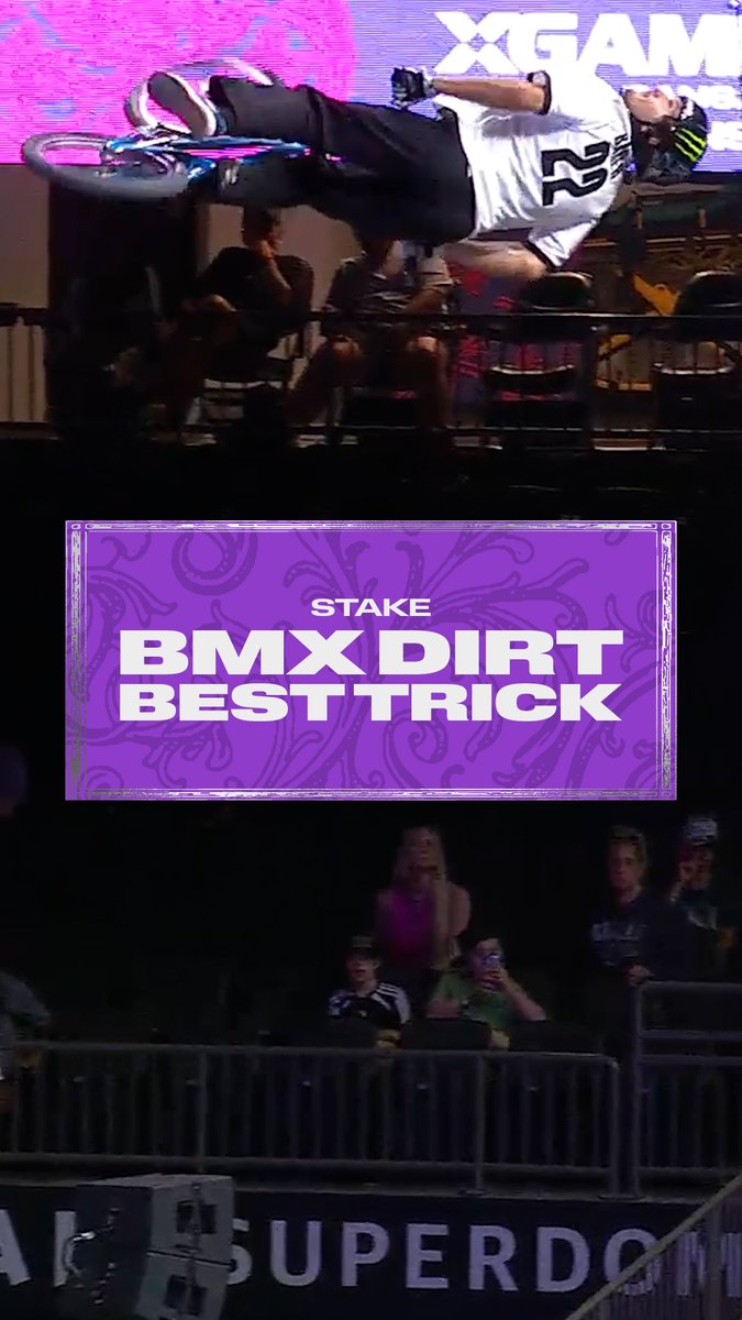 🥈 Brady Baker earns SILVER for XC LA in @stake BMX Dirt Best Trick at the MoonPay 🟣 X Games League Championship in NOLA!
