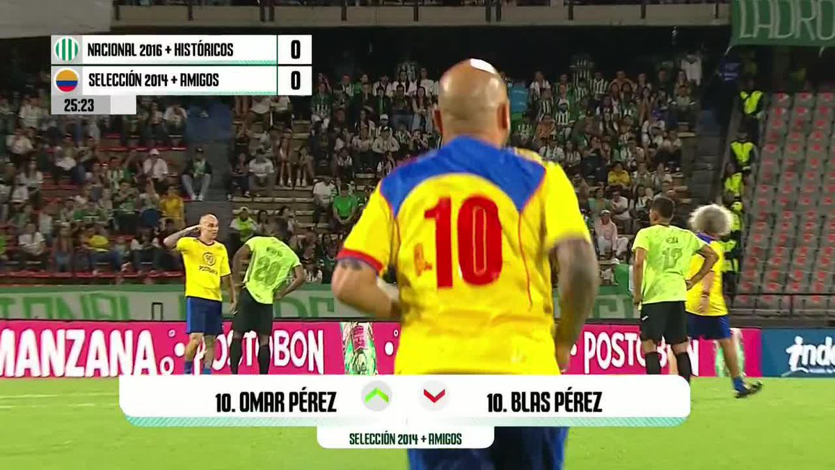 ESTÁN TODOS Y LLEGÓ OMAR PÉREZ #LaÚltimaFunción El ídolo de Santa Fe se sumó a esta despedida de Macnelly Torres, su última vez con la pelota en una cancha. ⚽ Disfruta lo mejor del fútbol en el Plan Premium de Disney+ Latinoamérica
