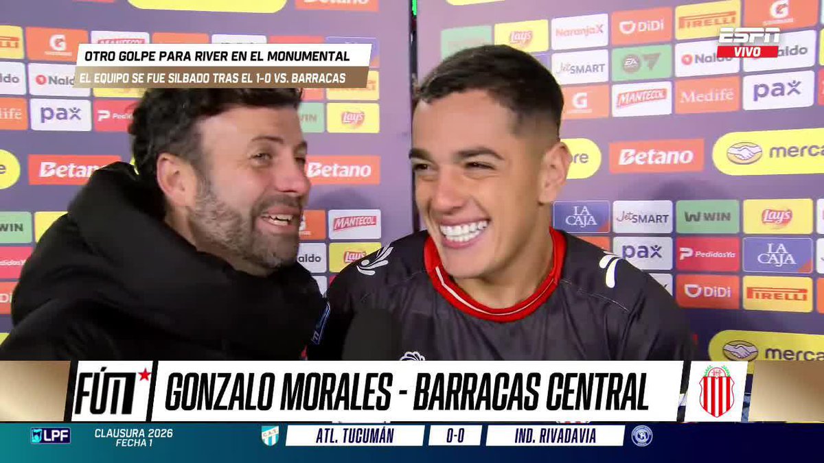 ¿A LO PAREDES? "A LO ROMÁN". El Topo Gigio del Toro Morales (ex-Boca) a River, en el Monumental, fue dedicado a RIQUELME. 📺 #ESPNFútbol1 | #DisneyPlus Plan Premium