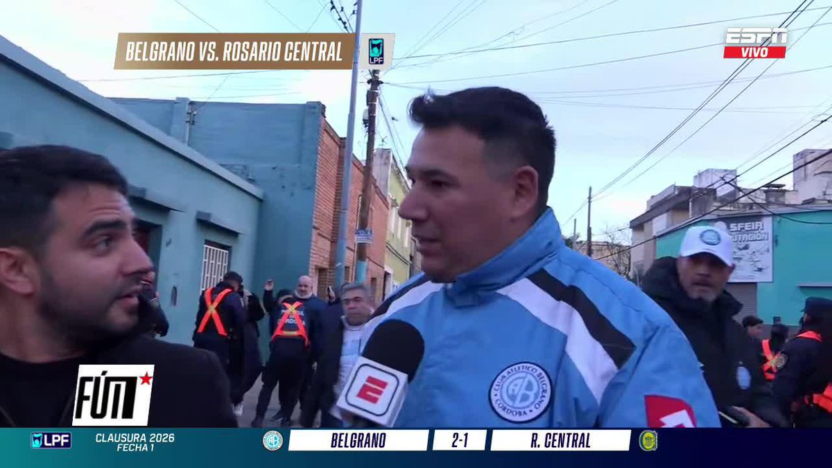 ¡OJO QUE QUEDÓ GRABADO! Este hincha de Belgrano había prometido CASARSE si Belgrano era Campeón. El Pirata cumplió, y ahora... 📺 #ESPNFútbol1 | #DisneyPlus Plan Premium
