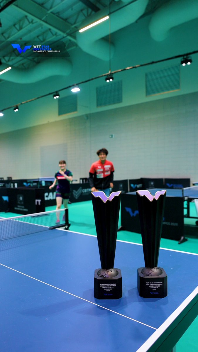 I guess you could say they were chasing the trophy 🏆 #WTTSaoJose #TableTennis