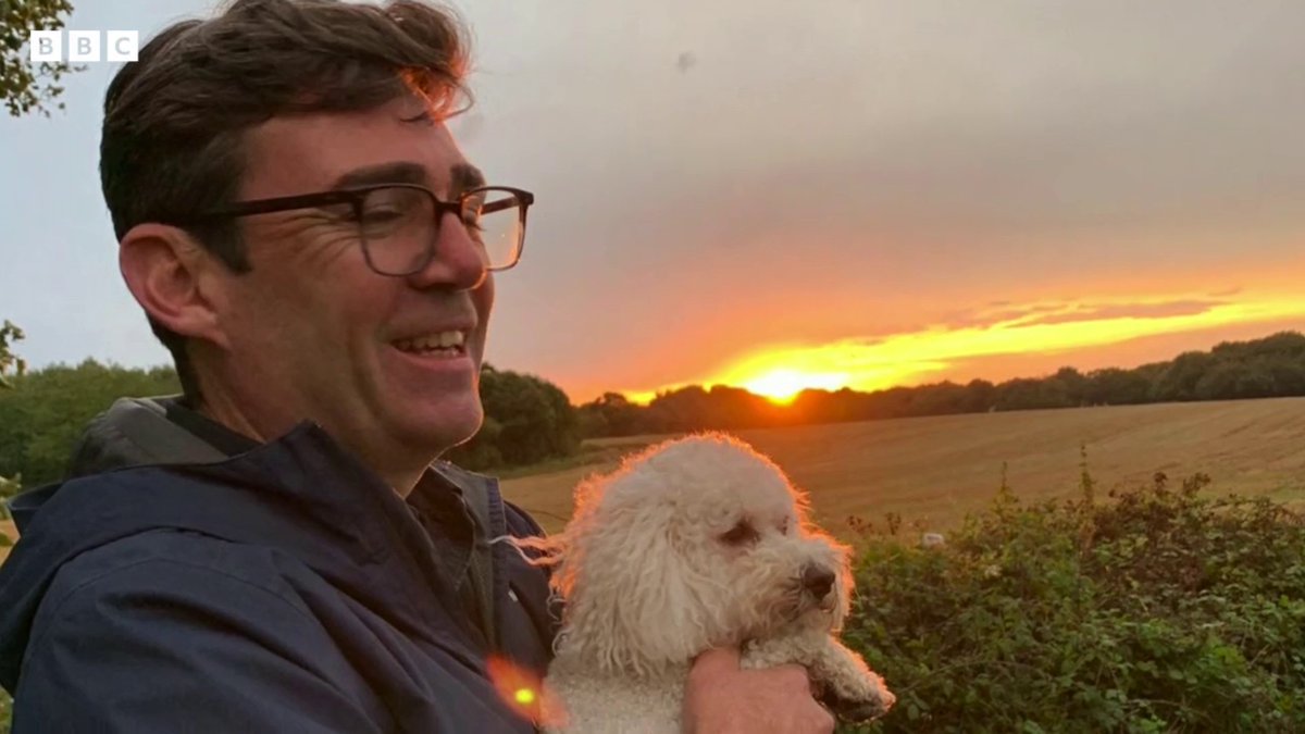 “I think he’s going to have to stay up north” New Prime Minister Andy Burnham says his dog Axel will stay in Manchester instead of Downing Street as he “wouldn’t get on with Larry [the cat]” #BBCLauraK