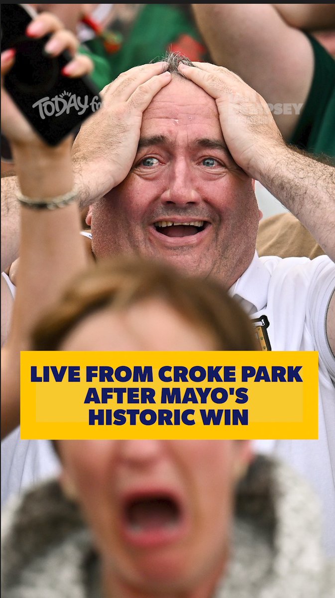 🎙️ Marty Morrissey checks in from Croke Park as Mayo supporters refuse to let the celebrations end following their historic All-Ireland victory 💚❤️ From fans camping out in Croker to statues already being built and newborn babies reportedly being named after Mayo heroes, Gift Grub imagines the celebrations 😂🏆