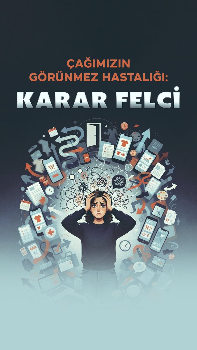 🤔Çok basit konularda bile kararsız kaldığınız oldu mu? Karşımızda ne kadar çok seçenek varsa karar vermek de o kadar zorlaşıyor. Peki, 'karar felci' denilen bu zihinsel düğümü nasıl çözeceğiz?