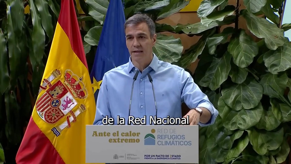 Hoy impulsamos la red nacional de refugios climáticos y aprobamos nuevas ayudas de 10 M€ para financiar nuevos refugios, incluyendo centros educativos. A los que se suman 9 M€ adicionales para avanzar en la renaturalización urbana y reforzar la preparación de nuestras ciudades en materia de transición ecológica.