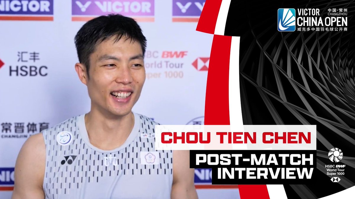 At 36, Chou Tien Chen adds another remarkable chapter to his career with an inspiring title run. 🏆👏 Read more 👉 #BWFWorldTour #ChinaOpen2026