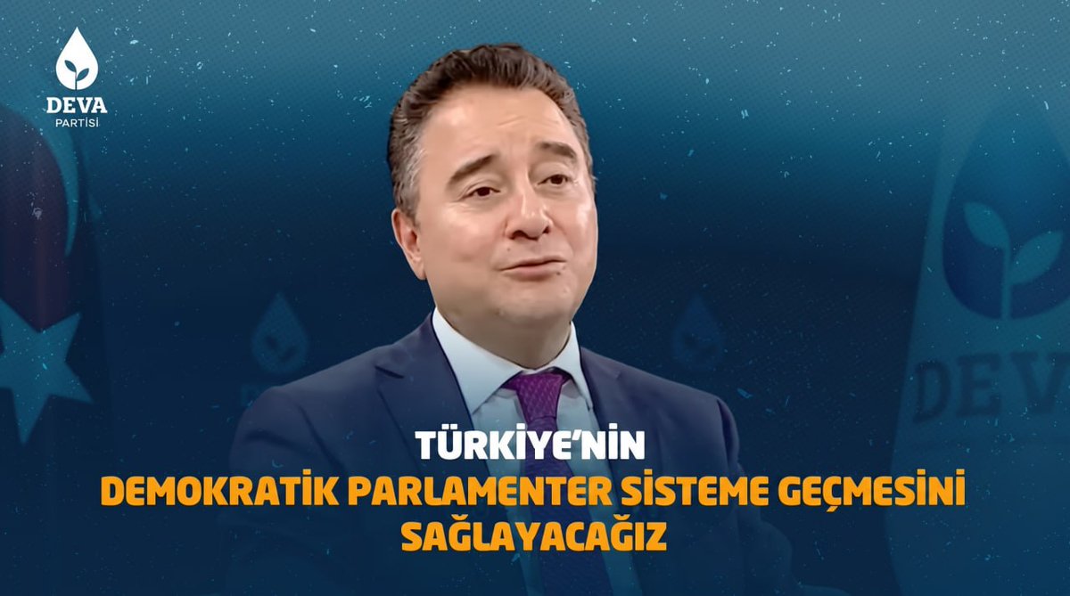Ali Babacan: “Bizim amacımız hem parlamentoda 300+1'i sağlayacak bir çoğunluğu sağlamak hem de Cumhurbaşkanlığı seçimlerinde yüzde 50+1'i almak. Seçimlerden hemen sonra başlayacak bir Anayasa değişiklik süreciyle de Türkiye'nin demokratik parlamenter sisteme geçmesini sağlayacağız.”
