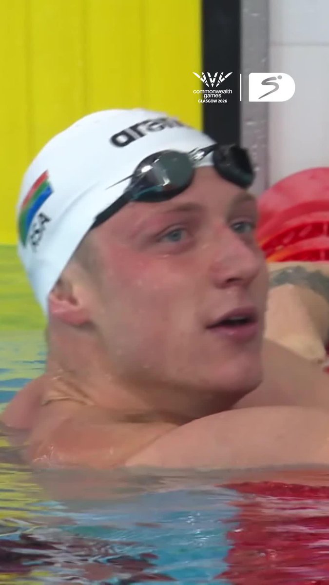 "Pieter Coetze, goodness me!" 🤯🤯 The South African blows his opponents away in the Men's 200m Backstroke final 🥇🔥 #SSCommonwealthGames | #CommonwealthGames | #Glasgow2026