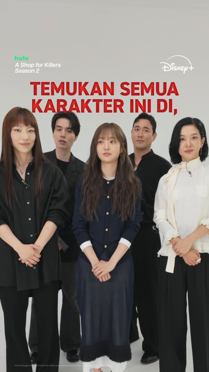 Mana karakter #AShopForKillers Season 2 yang paling cocok sama personality kamu? Komen di bawah! Streaming sekarang di #DisneyPlusID. #LeeDongwook #KimHyejun #JoHansun #GeumHannah #JungYunha #이동욱 #김혜준 #조한선 #금해나 #정윤하