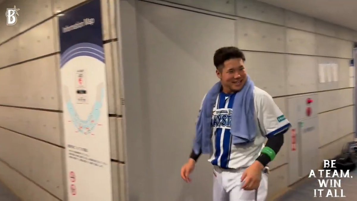 【ナミックス フレッシュオールスターゲーム】 第2打席は同点のタイムリー内野安打！👏 #小田康一郎 選手に再び打席を振り返ってもらいました🎙 #足を警戒してもらったおかげかも #フレッシュオールスター #baystars