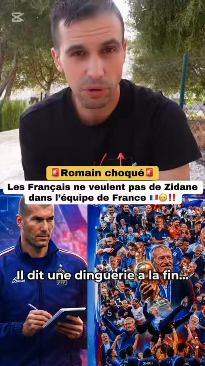 Romain Molina nous donne des Informations choquantes Les français ne veulent pas de Zidane dans l’équipe de France 🇫🇷