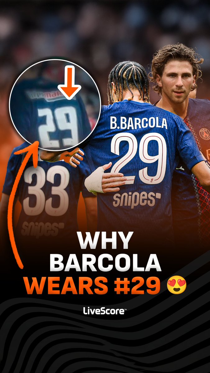 Why does Bradley Barcola wear the number 29? 🤔✍️