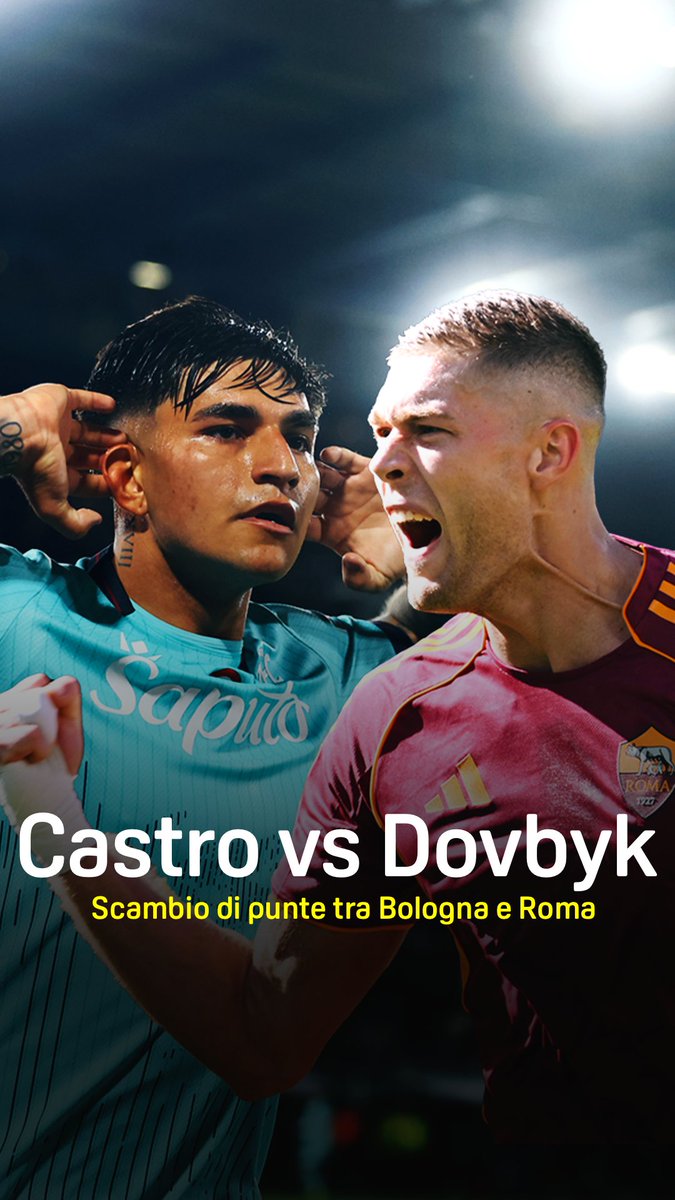 Scambio di attaccanti tra Roma e Bologna 🤝🔁⚽ Santiago Castro in giallorosso ➡️🟡🔴 Percorso inverso, in prestito, per Artem Dovbyk 🔴🔵⬅️ #Castro #Dovbyk #DAZN