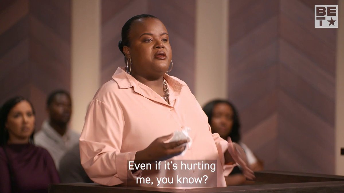 Two things about Ms. Pat: she'll always settle it, and she'll always leave space for a moment of healing. Who else can relate to feeling like this? Court is back in session tomorrow! Catch a new episode of #MsPatSettlesIt at 9/8c for #ComedyFunNight on BET!
