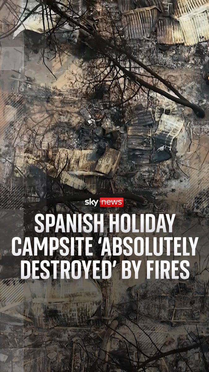 More than 360,000 people have been evacuated in France and Spain as wildfires devastate both countries. In Spain, some 4,300 hectares have been destroyed in the country's eastern Castellon province, adding to a larger blaze near Madrid. Sky's Connor Gillies speaks to a campsite owner whose land has been destroyed. 🔗