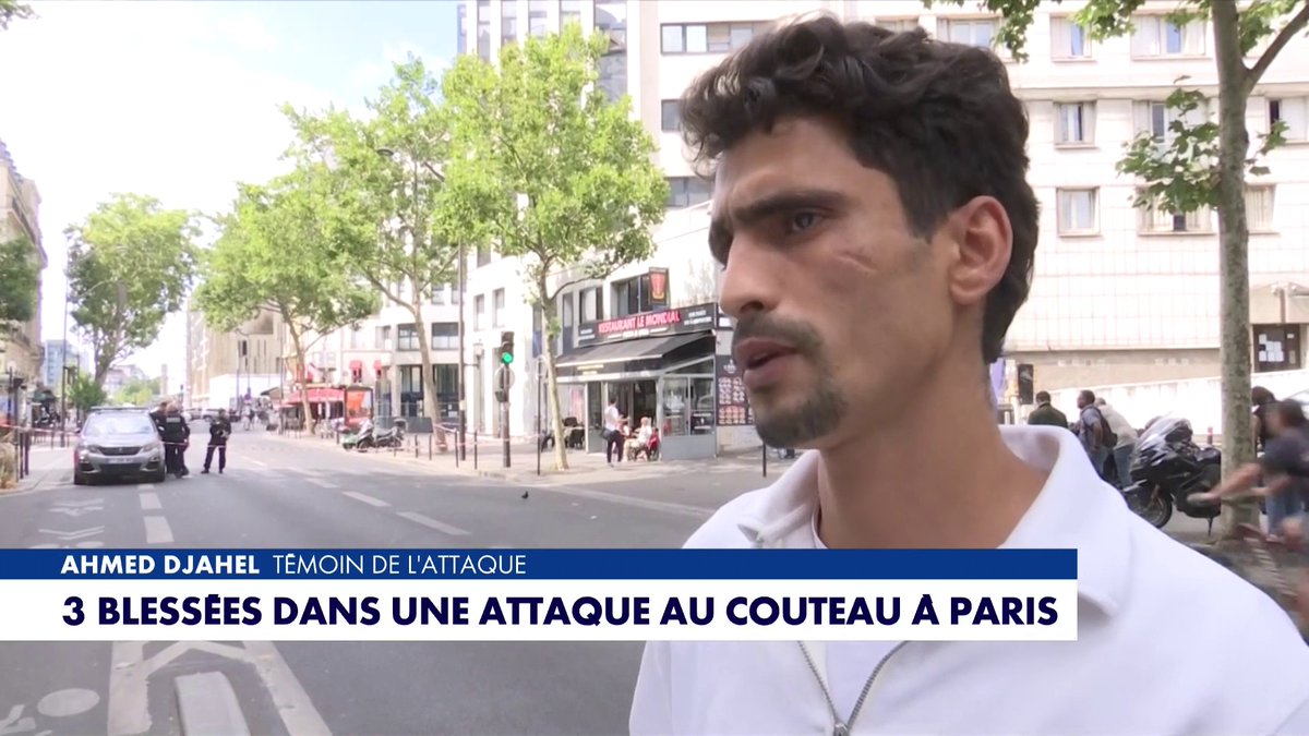 Un des témoins de l'attaque au couteau qui a blessé trois femmes à la Porte de Clichy ce lundi, Ahmed Djahel, donne sa version des faits : «Il ne ciblait que les femmes», dans #120MinutesInfoEte Toute l'info est à retrouver sur