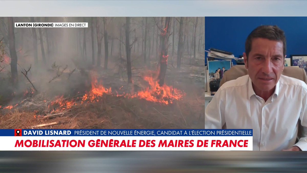 David Lisnard, président de l'Associations des maires de France, félicite le travail de ses confrères dans les incendies : «C'est une belle France, une France civique, qui se révèle lors des crises» dans #120MinutesInfoEte Toute l'info est à retrouver sur
