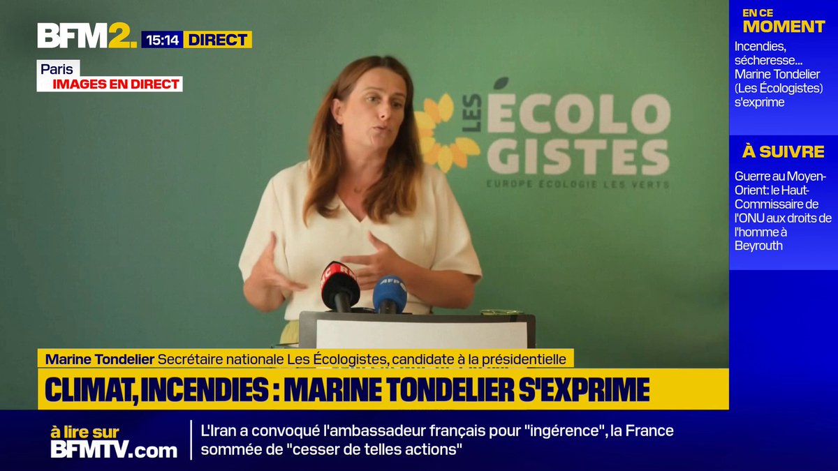 "Il y a une responsabilité lourde de l'État": Marine Tondelier pointe l'"impréparation" du gouvernement dans la lutte contre les incendies #BFM2