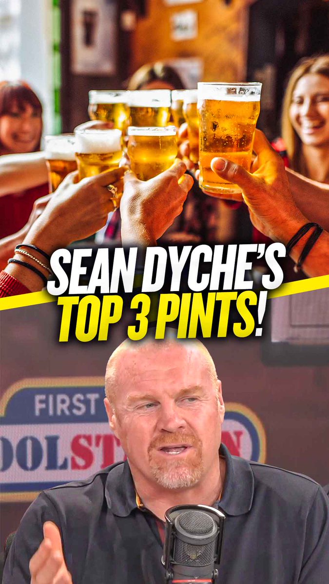 1️⃣ 🍺 2️⃣ 🍺 3️⃣ 🍺 Sean Dyche names his top 3 pints! 😍