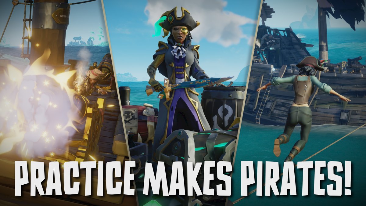 Our recent update added a new official preset for Custom Seas: Pirate Practice! This preset allows you to quickly sail into a session designed for swift practice runs through World Events, naval battles and more. After all, practice makes pirates!