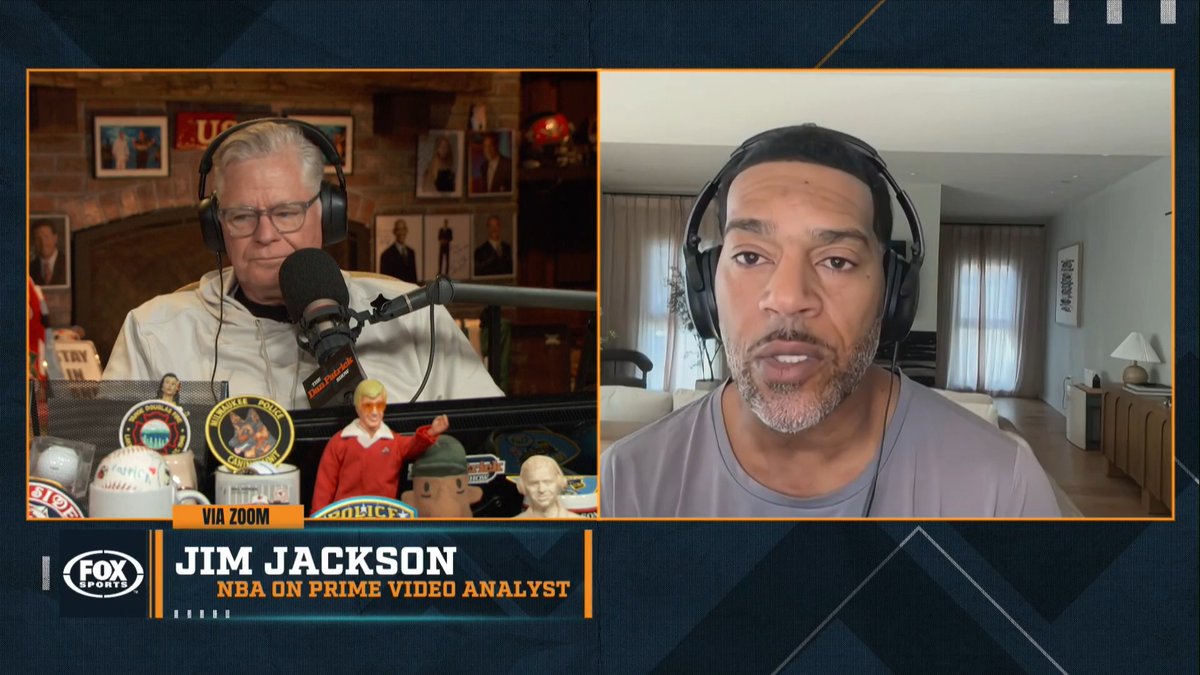 "If you're going to pass the mantle to Luka, LeBron couldn't be there. His aura is too big, his presence is too big." – Jim Jackson on the #Lakers