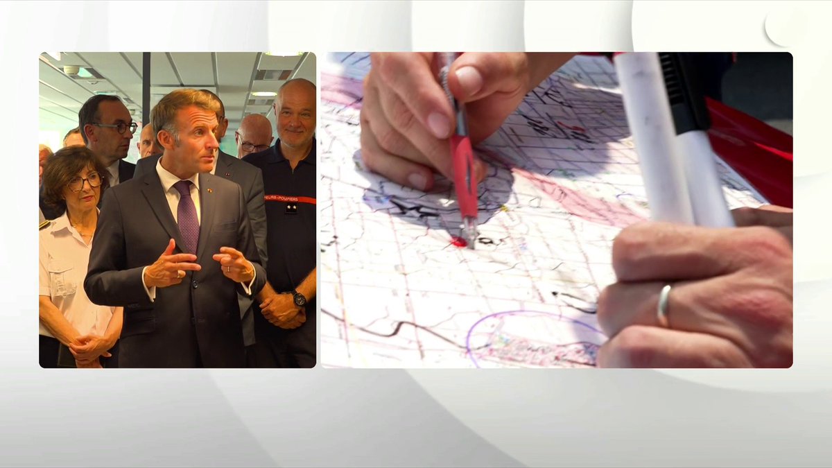 🔴 🗣️ Incendie en Gironde : des "orages de feu" observés "On a ce phénomène très rare de pyrocumulonimbus, (...) qui nous expose à des sautes de ce feu", prévient Emmanuel Macron. #canal16