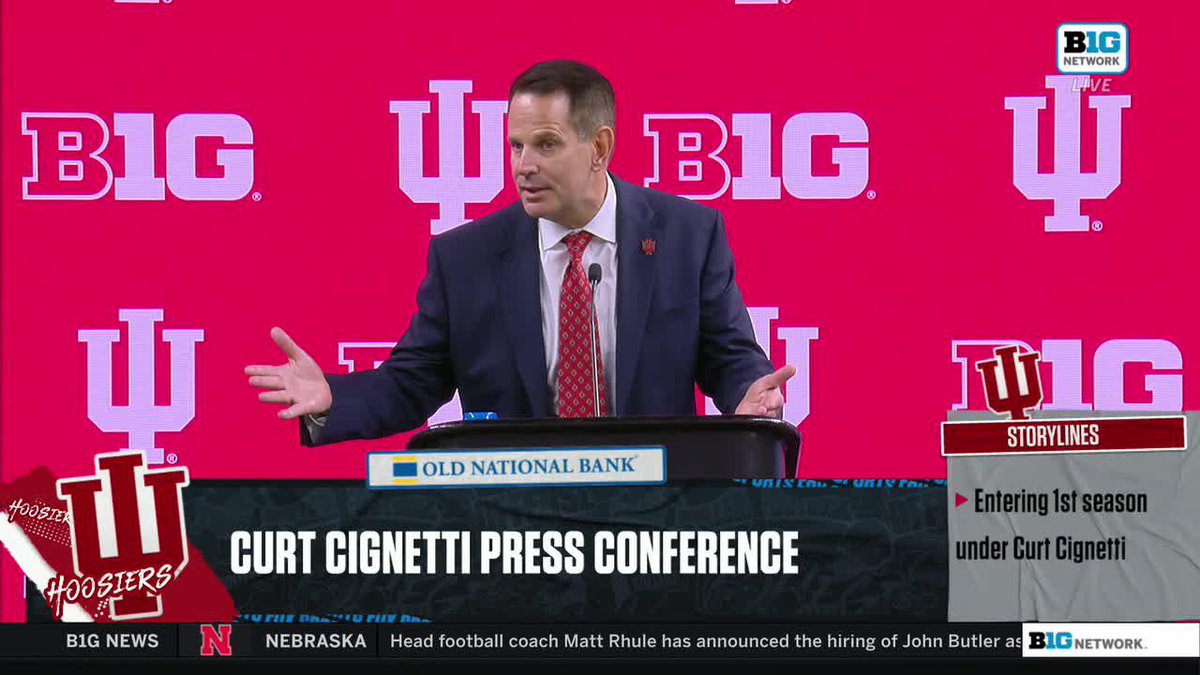 "We want to be the best!" Curt Cignetti let everyone know he and Indiana Football weren't messing around at 2024 Big Ten Conference media days 👇