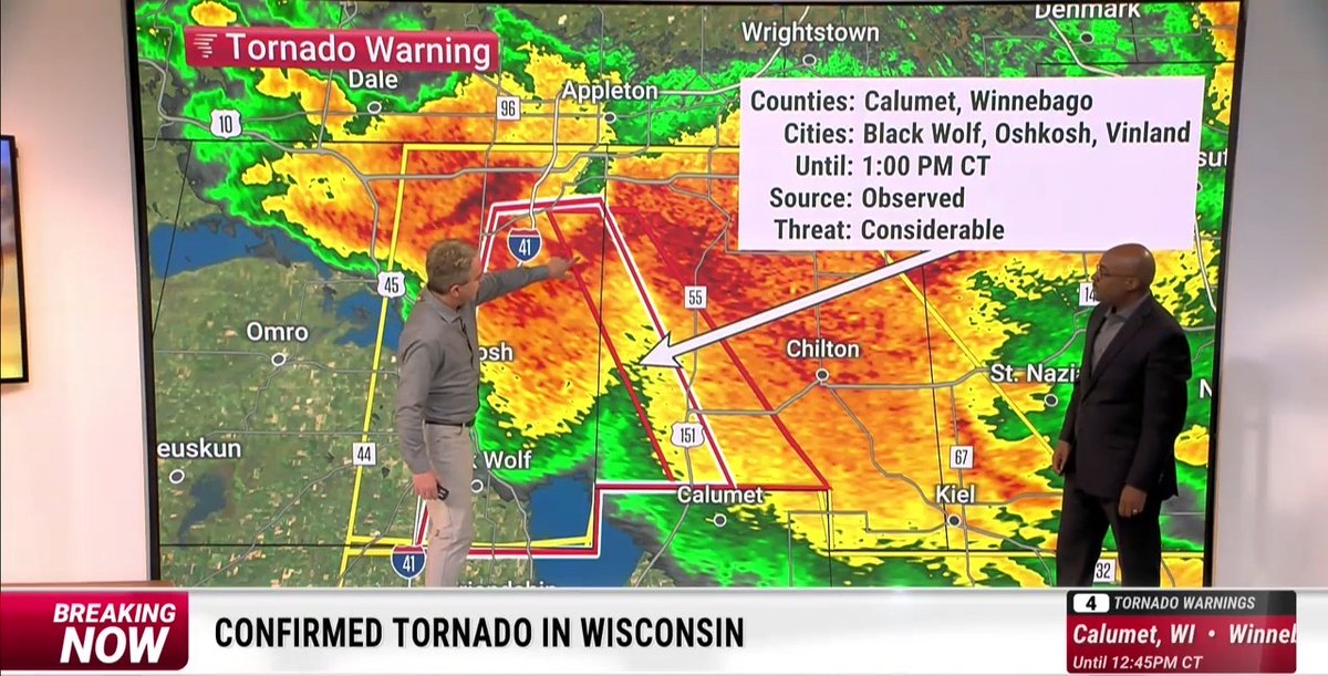 We’re tracking a confirmed tornado in Wisconsin. Stay with The Weather Channel for LIVE severe weather coverage.