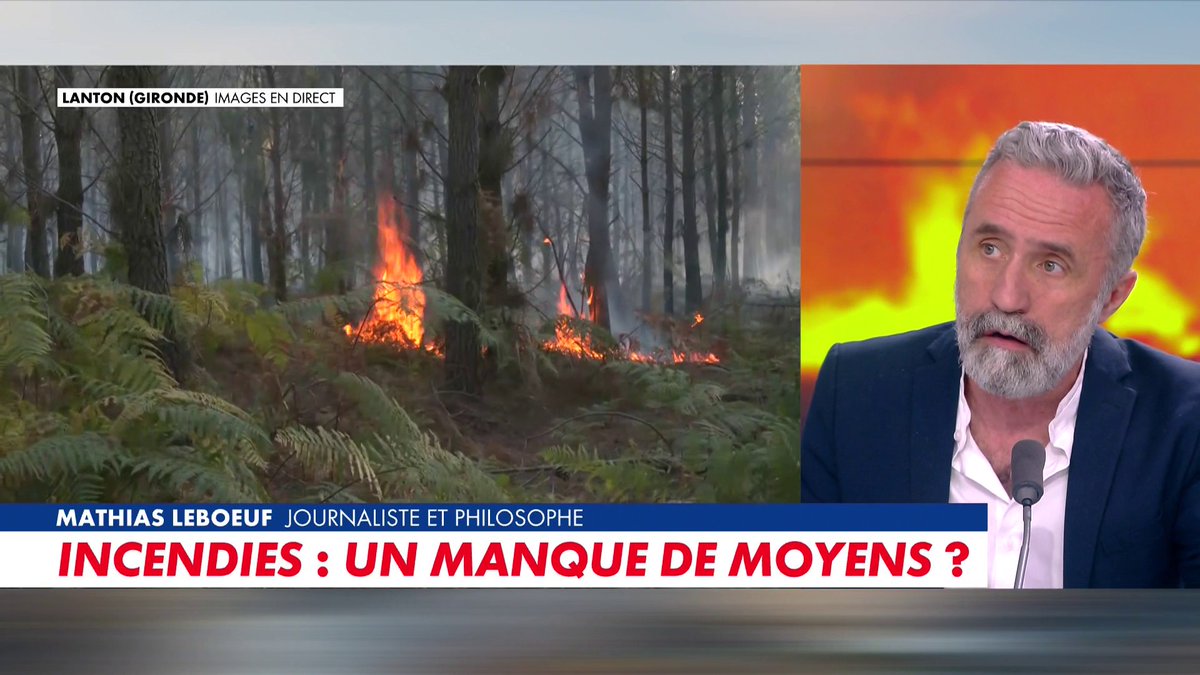 Le journaliste et philosophe Mathias Leboeuf tance le déplacement d'Emmanuel Macron à Bordeaux, pour suivre la situation des incendies en Gironde : «Non seulement on ne sait pas prévoir, mais on ne sait pas réagir», dans #HDPros2Ete Toute l'info est à retrouver sur