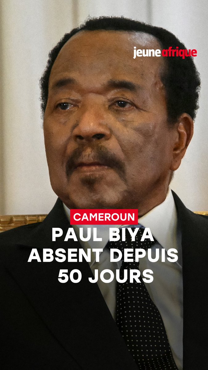 50 jours d'absence : un nouveau record pour Paul Biya, et son séjour le plus long à l'étranger. De quoi alimenter les rumeurs sur l'état de santé du président camerounais ⤵️