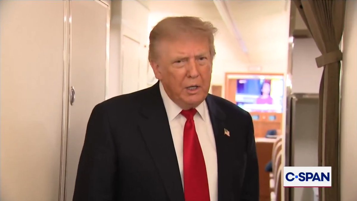 President Trump on Iran aboard Air Force One: "I have a lot of patience; I have plenty of time. They wanted to talk...so we'll see what happens."
