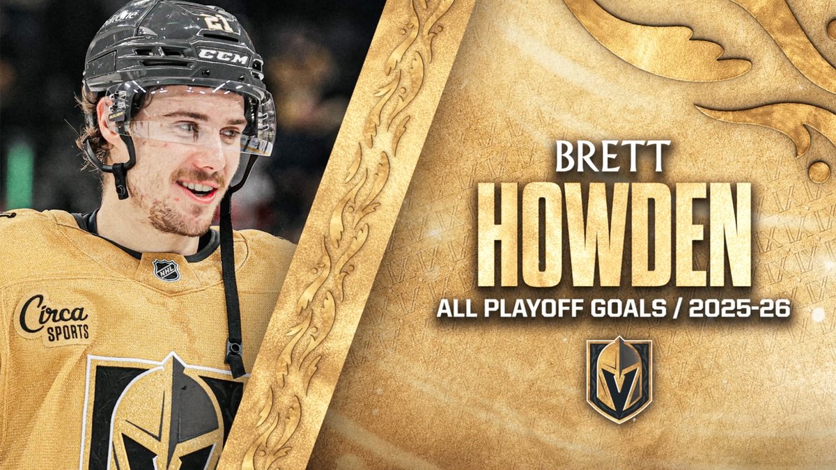 BIG GAME BRETT 🚨🍞 Brett Howden set a new Golden Knights record with FOURTEEN goals during the 2026 Stanley Cup Playoffs! 🤯 #VegasBorn