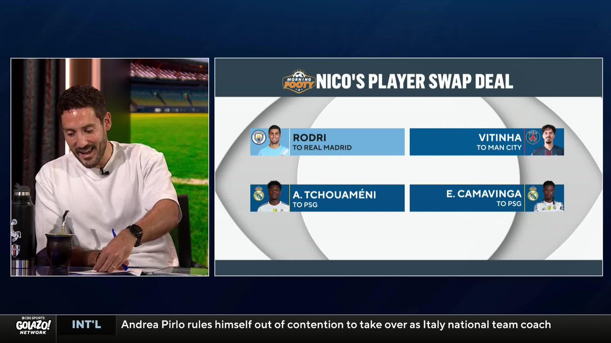 A four player swap involving Manchester City, PSG and Real Madrid? Nico Cantor, Tony Meola and Chris Wittyngham were COOKING with the football player trades they'd like to see happen 🔄