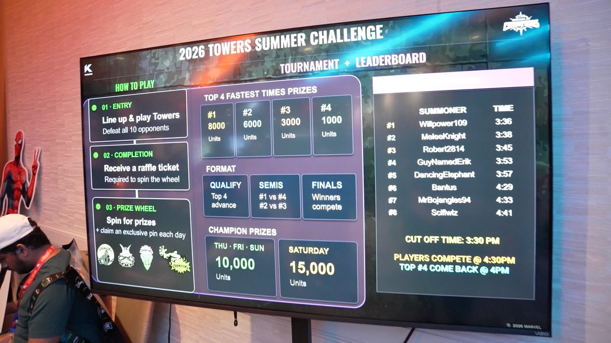 The Competition at SDCC has been fierce! Congratulations to those Summoners who went home as Con-Crawling Champions!🏅#mcocsdcc26