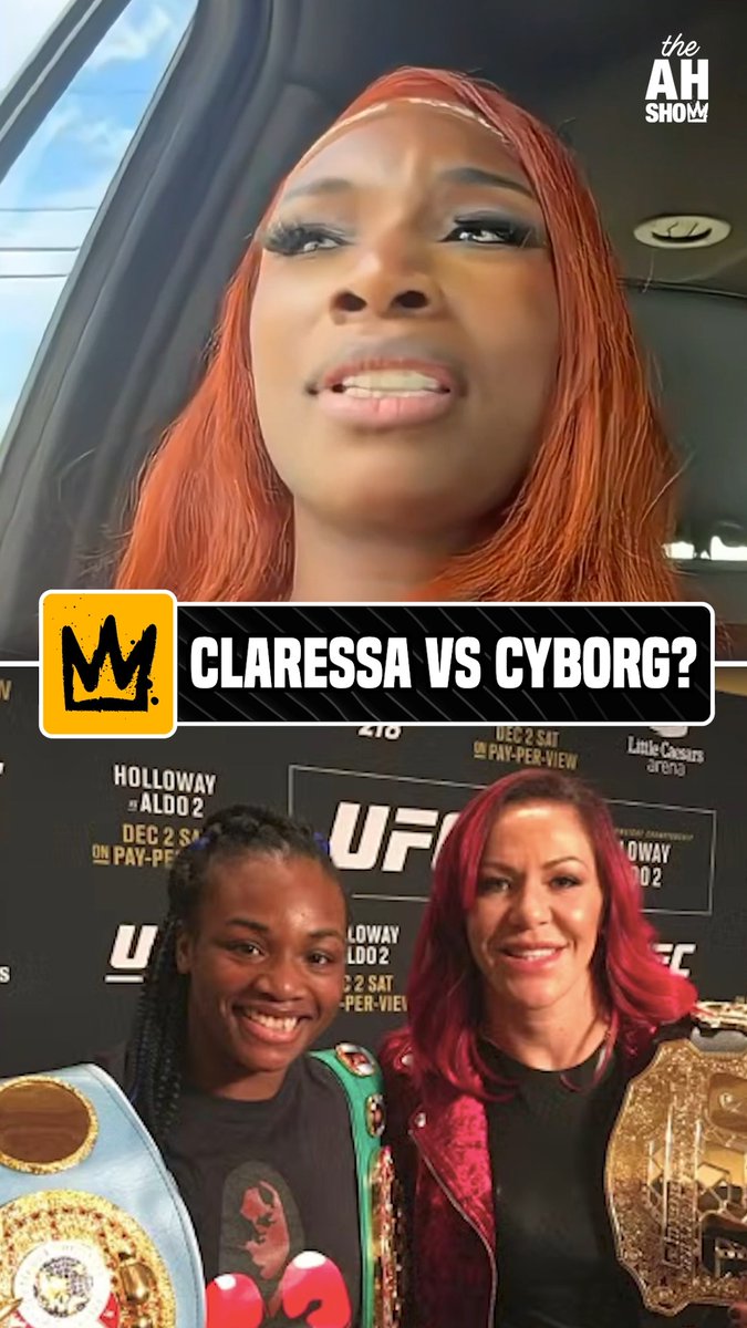 "Girl, I can fight you with one hand and beat the dog s**t out of you. Stop playing... If you thought Amanda Nunes touched your chin, I'm definitely gonna touch you." If someone offers @claressashields $10 million to fight Cris Cyborg she'd do it 💰 #HelwaniShow