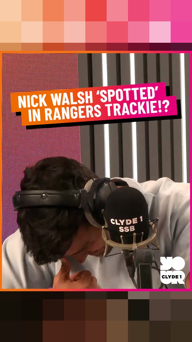 ❌ "Nick Walsh was NOT out running in public wearing a RANGERS tracksuit top!" 😳 A return to the "mad part of the world" that is Scottish football on Clyde 1 Superscoreboard for Gordon Duncan!