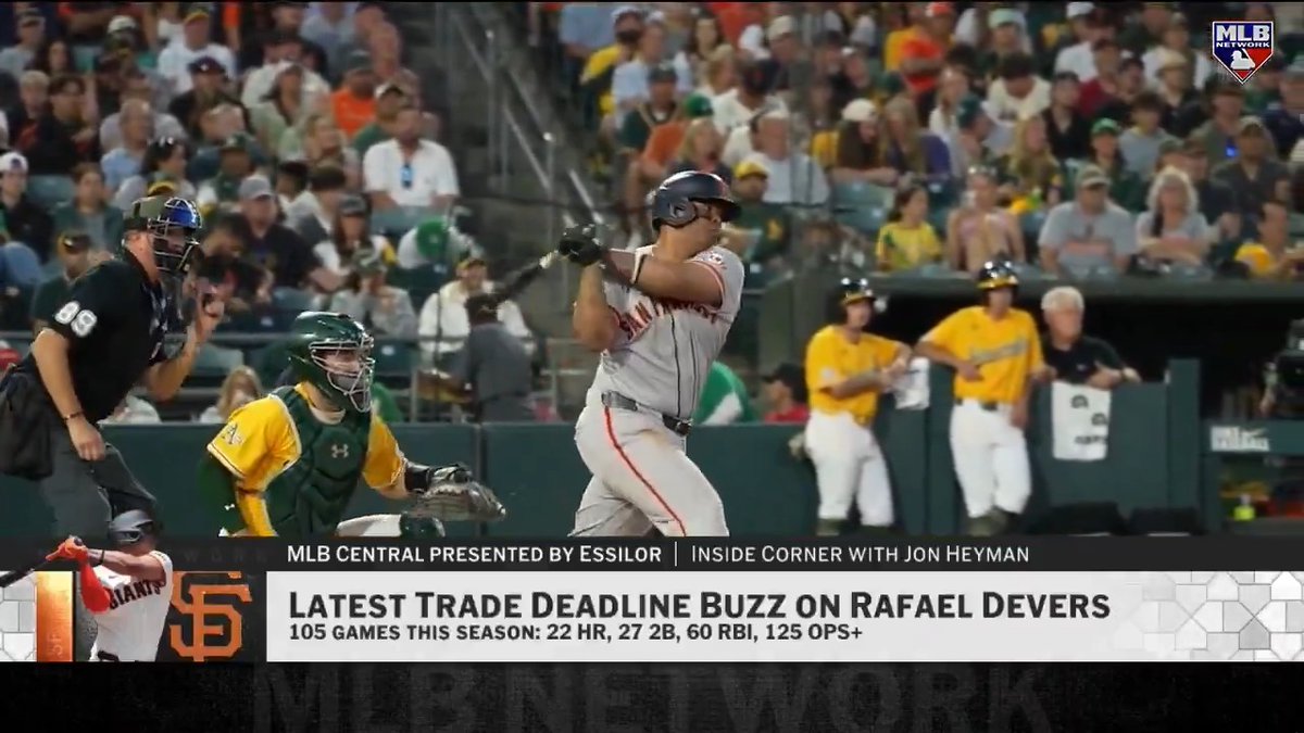 .Jon Heyman mentions “at least” one team has reached out to the Giants with interest in trading for Rafael Devers. #MLBCentral