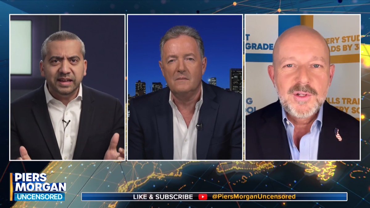 'You were on Fox Business two weeks ago defending Trump's Iran strategy!' Piers Morgan and Mehdi Hasan question Steve Hilton's reluctance to discuss the war with them. Watch more 👇 📺 Piers Morgan | Mehdi Hasan | Steve Hilton