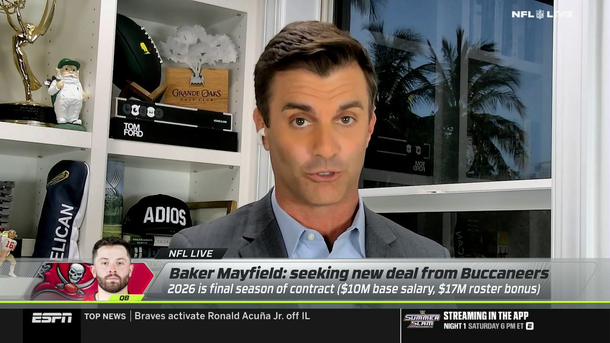.Jeff Darlington provides the latest on Baker Mayfield's contract negotiations with the Buccaneers 🏈