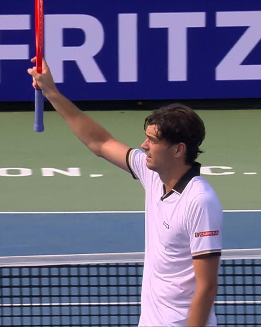 2️⃣5️⃣0️⃣ (and counting) Taylor Fritz sails past Bergs 6-3 6-4 for a milestone 250th hard court win at #MubadalaDCOpen