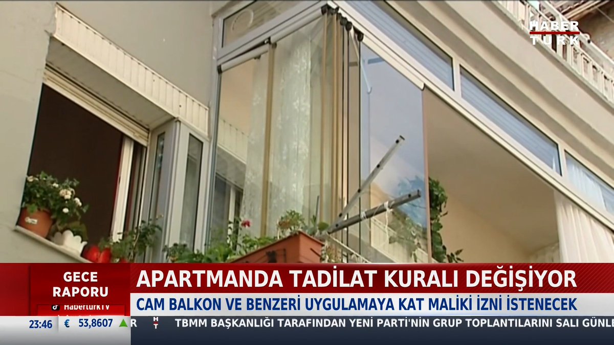 📌Apartmanda tadilat kuralı değişiyor. Cam balkon ve benzeri uygulamaya kat maliki izni istenecek.