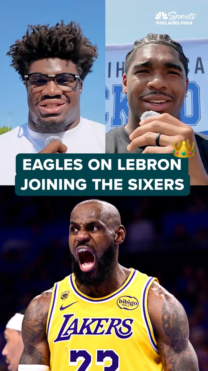 Someone get LeBron a Kelly Green jersey ASAP 🦅