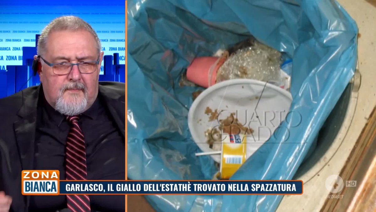 Garlasco: l'estathè nella spazzatura: "Potrebbe essere indizio molto grave" Luigi Grimaldi a #ZonaBianca