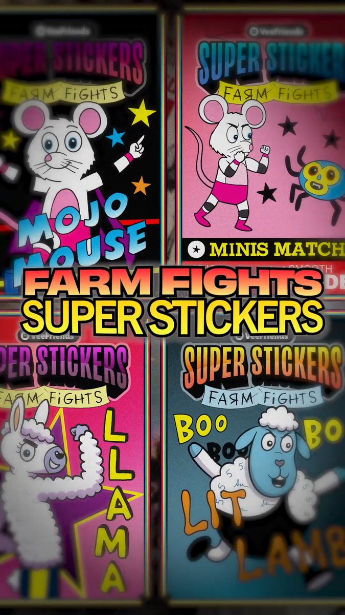 Will you be in the house at The National Sports Collectors Convention Inc.? If so, you have a first chance to collect Super Stickers: Farm Fights! Here’s everything you need to know 🧵