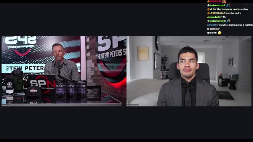 How come no one clipped this? Stew Peters and Snegro argue over whether or not Jesus was a Jew🤣 Sneako: "Jesus is 100% Jewish" Stew: "I'm gonna push back on what you said about Jesus being a Jew...he was from the tribe of Judah, (Modern Jews) are Eastern European Ashkenazi"
