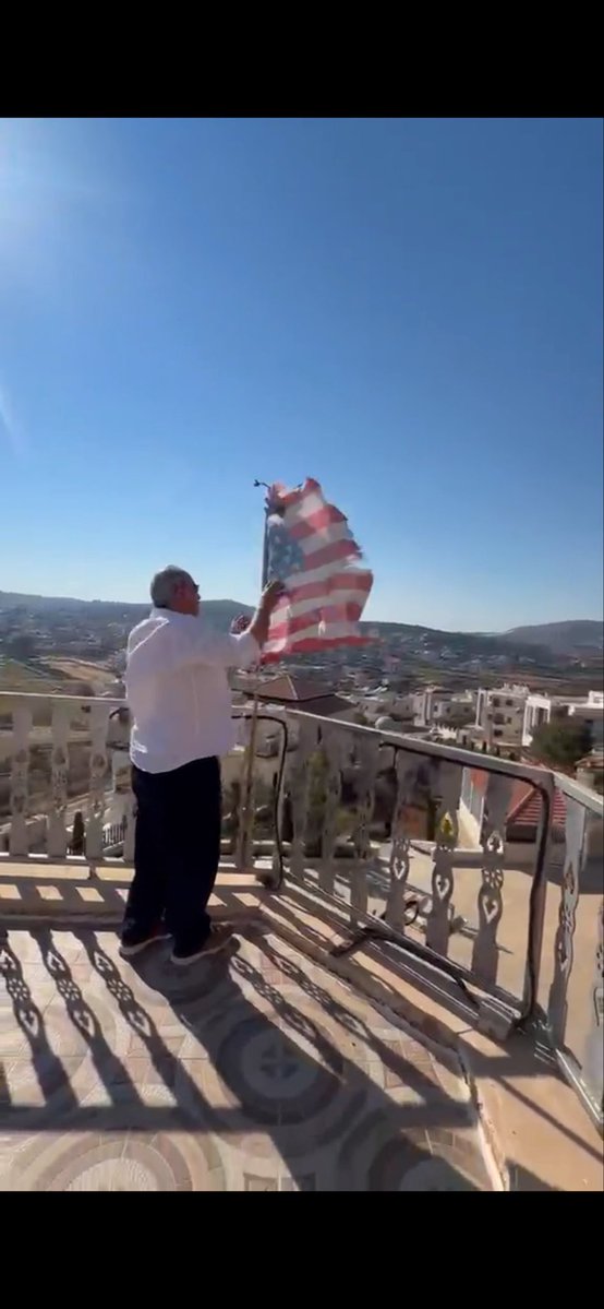 💢 NEW: Israeli soldiers forced two US citizens from their home in Turmus Ayya, in the occupied West Bank, so troops could use it as a lookout position, their son, Dr. Said Shukri, told Drop Site News. The home belongs to his father, Dr. Hassan Said Shukri, a neurologist based in Syracuse, New York. Shukri said soldiers carrying M16s pointed a gun at his 61-year-old mother and gave his parents one hour to pack. When he could not reach his father for two hours, he contacted the US Embassy. He said the embassy told him there was nothing it could do and refused to contact the Israeli military. His parents have since returned after the soldiers abruptly left. “It is only because of the public pressure that they were able to return to their home,” Shukri said. He said soldiers had occupied the neighboring family’s home for four days before moving directly into his parents’ house. Shukri shared video with Drop Site showing his father back inside the home, raising an American flag. The video is attached below. Journalist Jasper Nathaniel also published an interview with Dr. Hassan Said Shukri while Israeli forces were occupying the property.